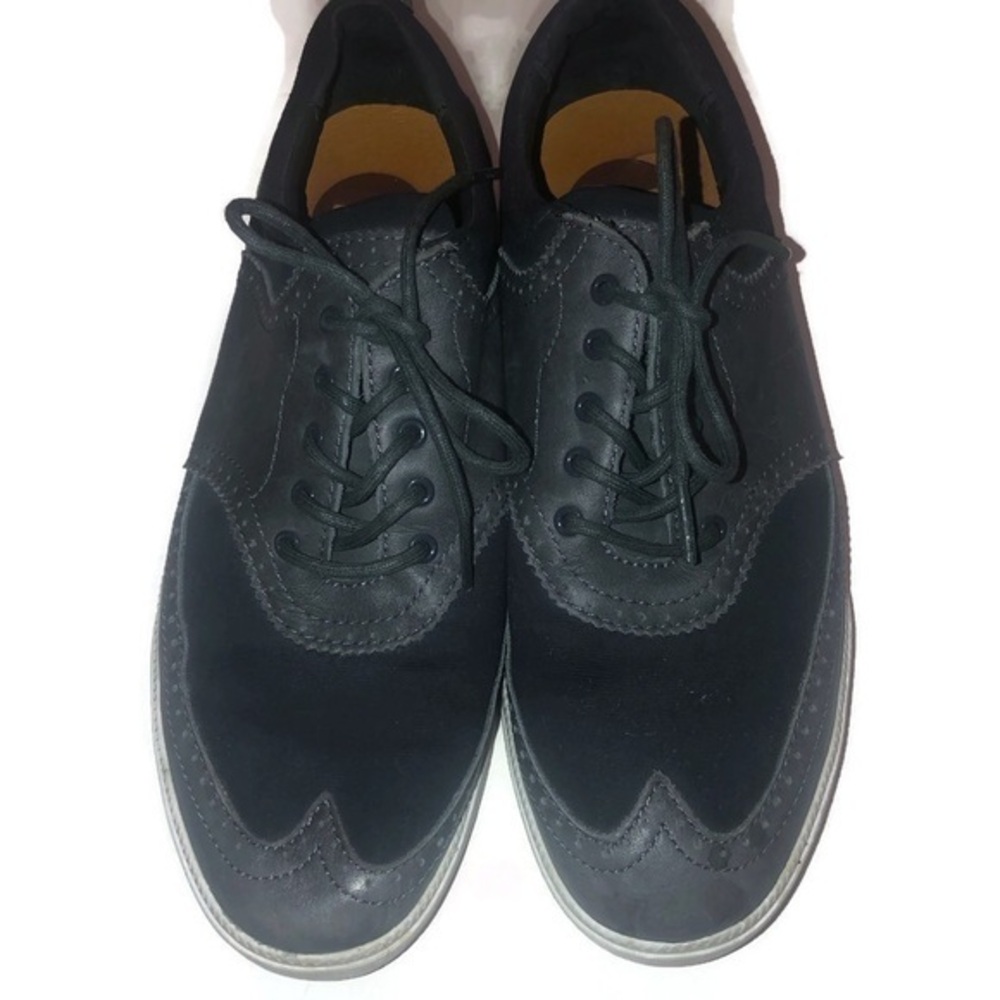 Clae Powell Pavement Deep Navy leather Mens Casual Sneakers Sz 8.5